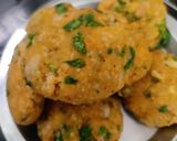 A picture of step 3 of Sweet potato tikki.