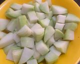 A picture of step 2 of Ganth Govi tawa fry (pan fried Knol Khol).