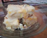 A picture of step 1 of Rabdi mango cake.