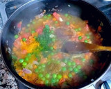 Foto del paso 6 de la receta: Pollo a la jardinera con tronchos de brócoli, en salsa de curry