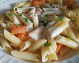 Foto del paso 7 de la receta: Macarrones con crema de almendras y queso feta