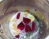 A picture of step 2 of Dragon Fruit Oats Smoothie Bowl – no sugar & Healthy.