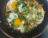 A picture of step 2 of Afghani breakfast.