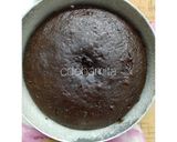 A picture of step 2 of Whole Wheat chocolate Sponge cake recipe without sugar.