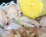 A picture of step 3 of Chicken afghani pulao.