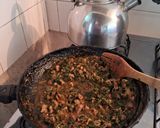 Foto del paso 4 de la receta: Lasaña de zapallitos rellena con atún y carne, espinaca 🥬🥩
