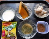 কুমড়ো-চিংড়ি ঘন্ট(kumro-chingri ghonto recipe in Bengali) রেসিপির ধাপ 1 ছবি
