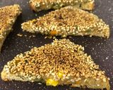 A picture of step 8 of Veg Sesame Toast.