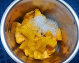 A picture of step 2 of Mango Kheer.