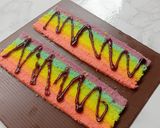 Foto langkah ke 9 dari resep Rainbow cake kukus.