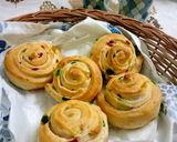 A picture of step 2 of Tutti frutti bread rolls.