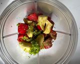 A picture of step 2 of Mild Thai Red Curry Paste #vegan.