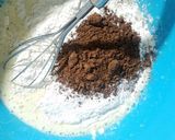 A picture of step 2 of Mud brownie without oven😍.