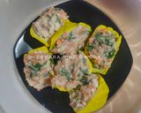 Foto langkah ke 2 dari resep Tahu Udang Kukus Saus Tiram.