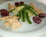 Foto del paso 7 de la receta: Ensalada de pollo templada