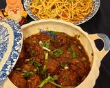 A picture of step 6 of Veg Manchurian.