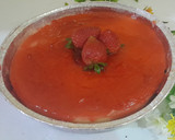 Foto langkah ke 4 dari resep Strawberry Cheese Cake, Mudah tanpa Mixer dan Oven.
