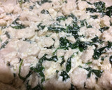 Foto del paso 1 de la receta: Creps rellenas de pollo, requesón y espinacas