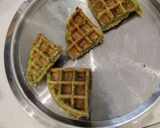 A picture of step 6 of Cheesy Veggie Moong Waffle Bites.