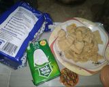 A picture of step 1 of Shahi toast.