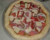 Foto langkah ke 6 dari resep Pizza dg 3 macam pinggiran topping suka2 🍕🍕🍕.