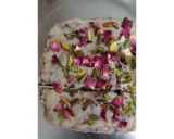 A picture of step 6 of Rose Burfi (without sugar).