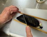 A picture of step 2 of Japanese Simmered Eggplant.