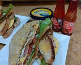 Foto langkah ke 5 dari resep Sanwich Roti Gandum rumahan.