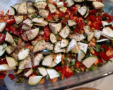 Foto del paso 3 de la receta: Merluza al horno con verduritas y salsa de mostaza