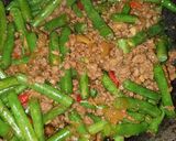 Foto langkah ke 5 dari resep Tumis Buncis Daging Cincang.