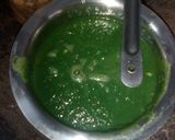 A picture of step 4 of Palak paneer.