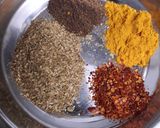 A picture of step 2 of Beetroot-mater ki sabzi.