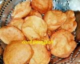 A picture of step 3 of Akara/beans cake and pap.