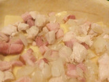 Torta de pollo y manzana