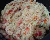 A picture of step 3 of Mexican Cauliflower Fried Rice.