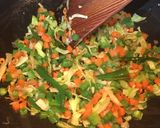 A picture of step 2 of Mixed Veg Soup.