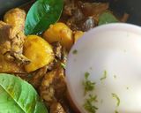 A picture of step 6 of Gandhoraj Chicken/Murgi(Kaffir Lime flavoured Chicken Curry).