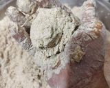 A picture of step 1 of Dal Baati Churma.