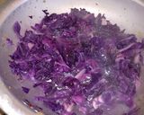 A picture of step 3 of Purple Haze - Drunken Spaghetti with Red Cabbage and Sausage.