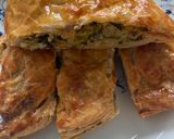 A picture of step 10 of Cheese and leek ‘sausage’ rolls - vegetarian.