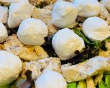 A picture of step 3 of Pearl Mozzarella Chicken Salad.