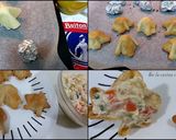 Foto del paso 5 de la receta: Fantasmitas de oblea de empanadilla (rellenos de ensaladilla rusa)