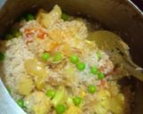 A picture of step 2 of Mix veg pulao.