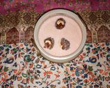 A picture of step 4 of Gulab jamun with Rabri rose flavour and in butter scotch, vanilla, rajbhog flavour.