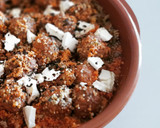 Foto del paso 17 de la receta: Albóndigas al comino y mostaza con cuscús de verduras