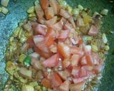 A picture of step 5 of Boondi ki sabzi.