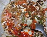 A picture of step 3 of Veg Thukpa Soup (my version).