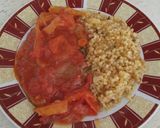 Lecsós szelet tarhonyával recept fázis 7 fotója