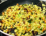 A picture of step 4 of Cranberries Kanda Poha.