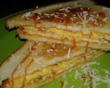 Foto langkah ke 4 dari resep Roti Lapis double egg.
